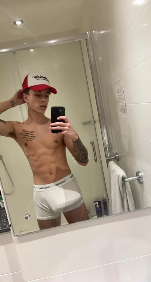 About to get in the shower who’s joining me?