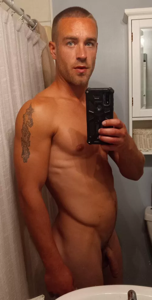 About to shower