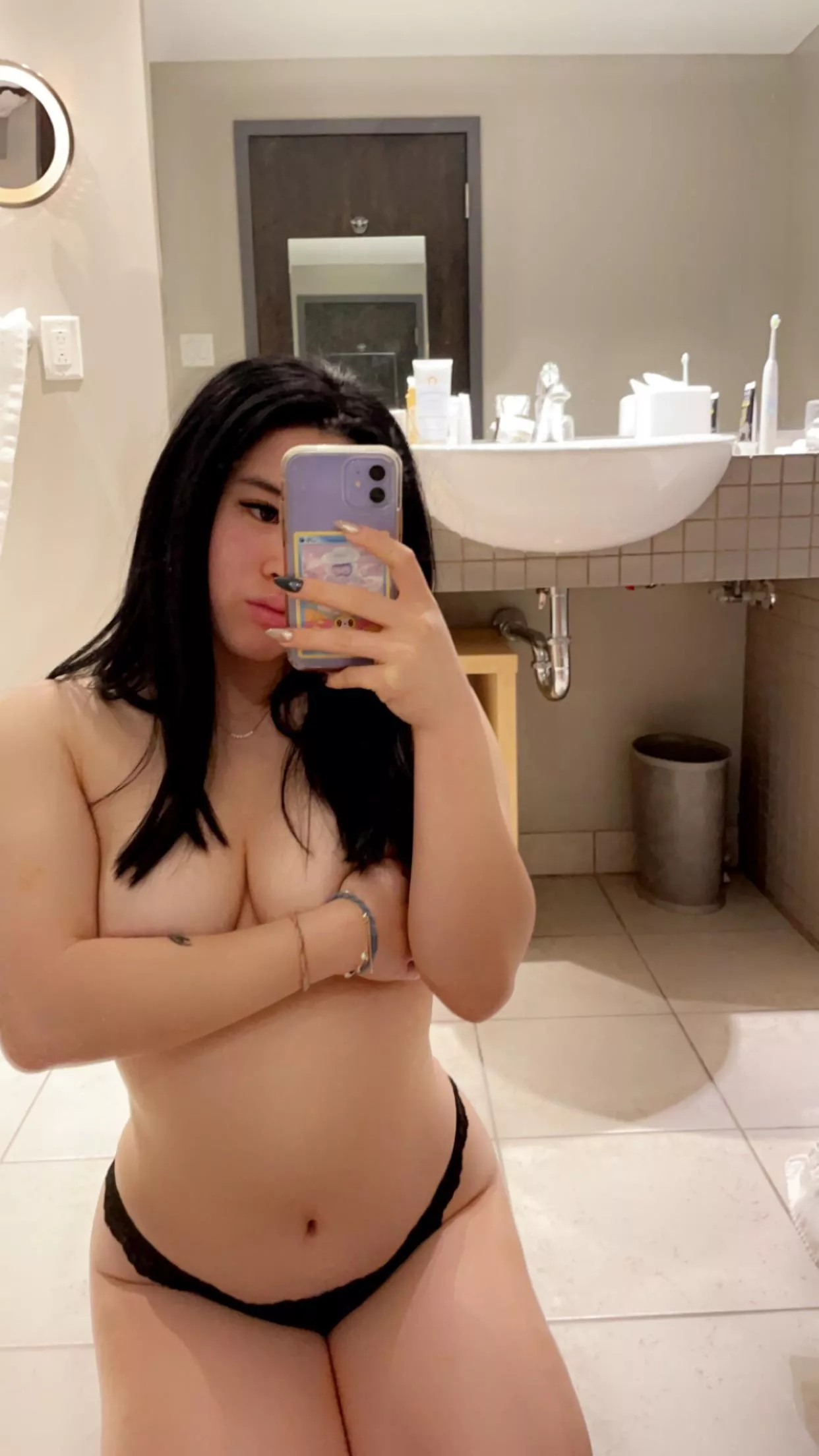 about to shower