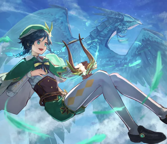 adorable venti (genshin impact)