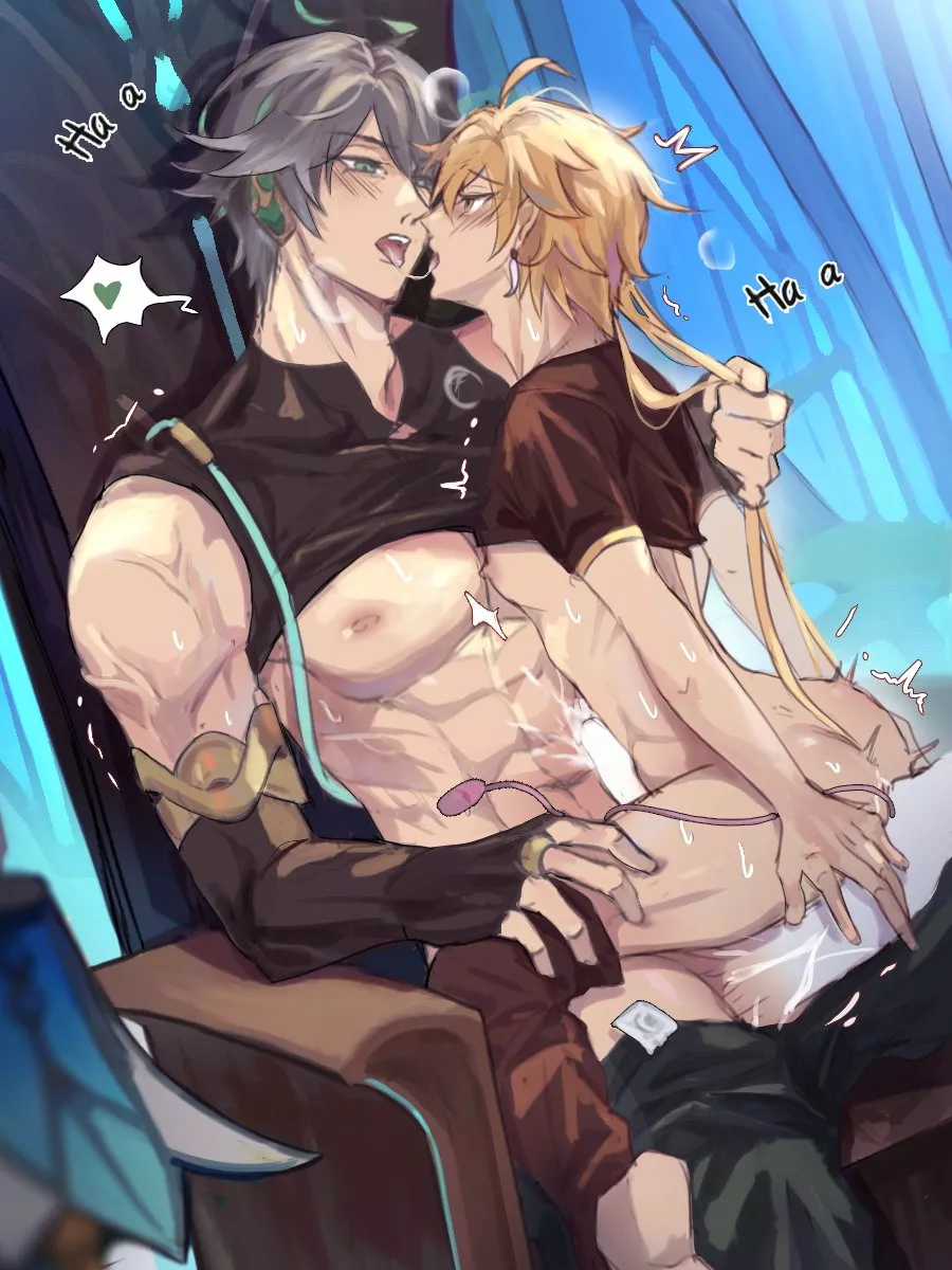Aether y Al-Haitham siendo absolutamente cachondas