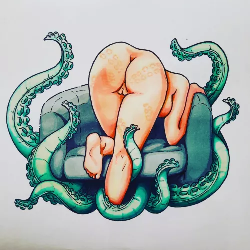 After a female x tentacle spanking session