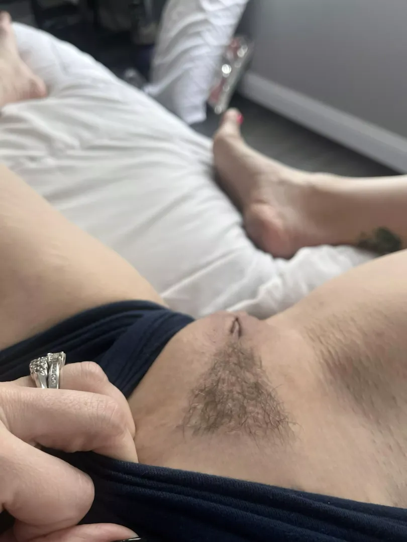 After a recent waxing. It ain't gonna lick itself!