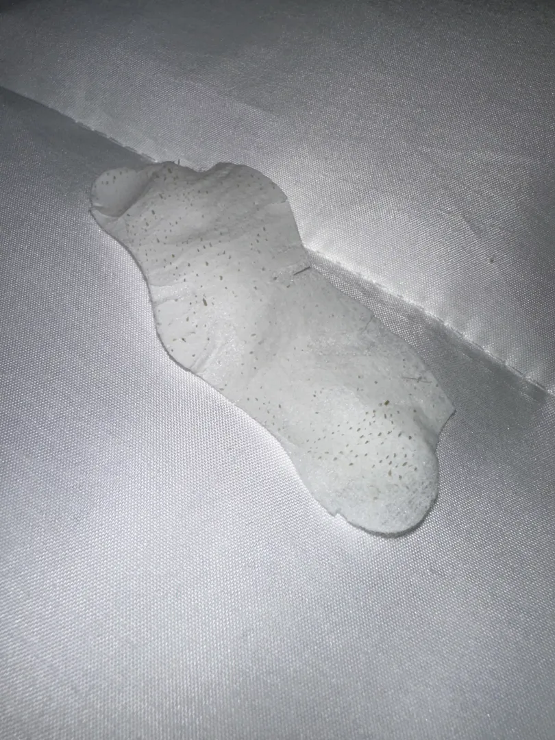 After I took this pore strip off my brother's nose he said, 