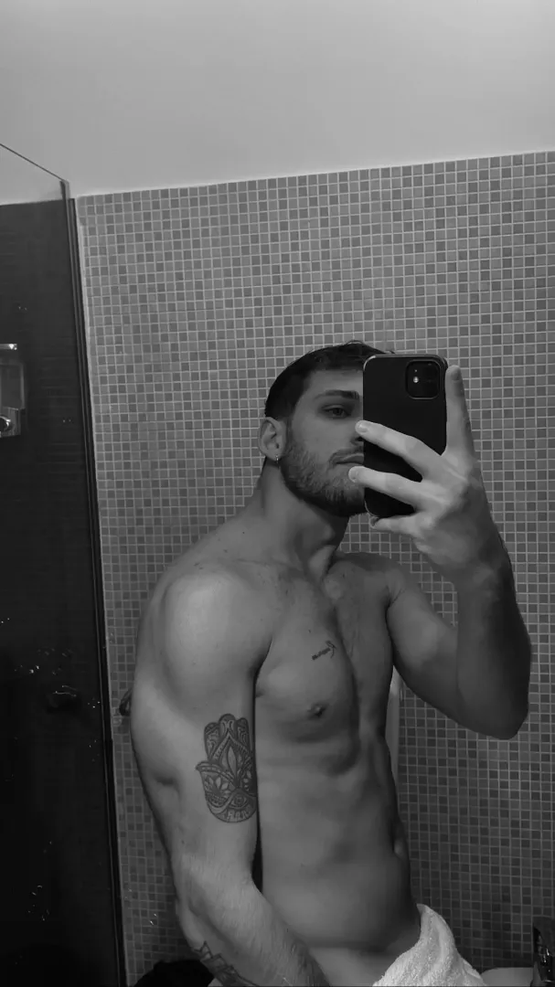 After showering