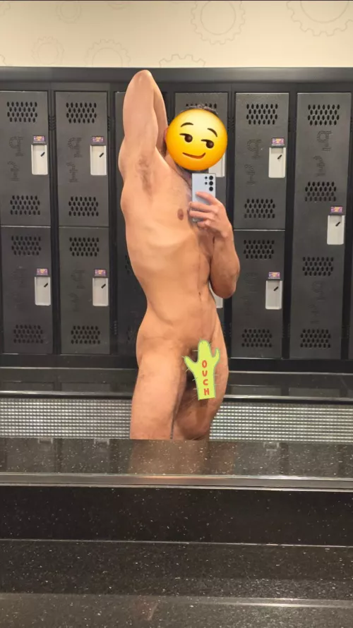 After workout. 
