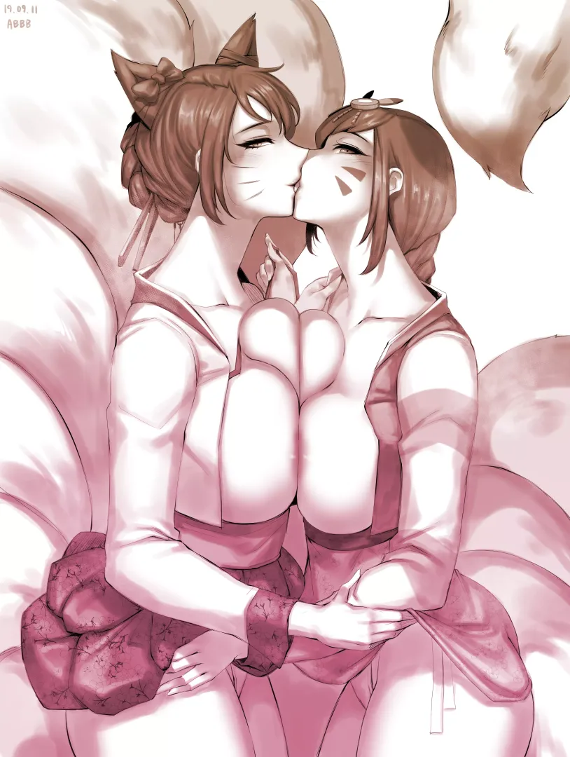 Ahri and D.Va (Ah-Lyong Lee)