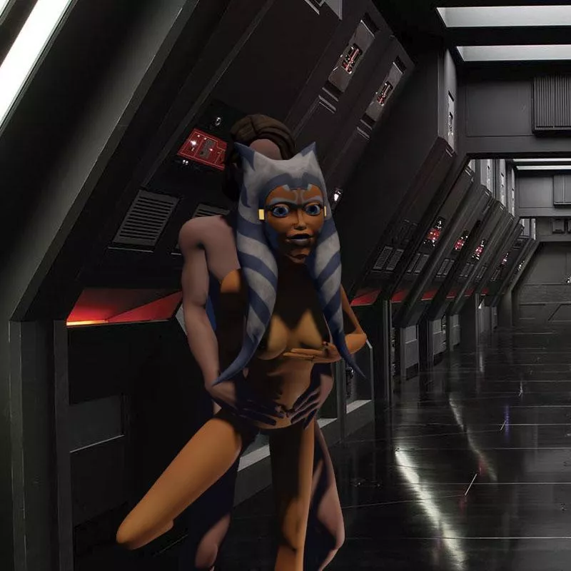 Ahsoka enjoys Anakin on the Death Star(Stangil)