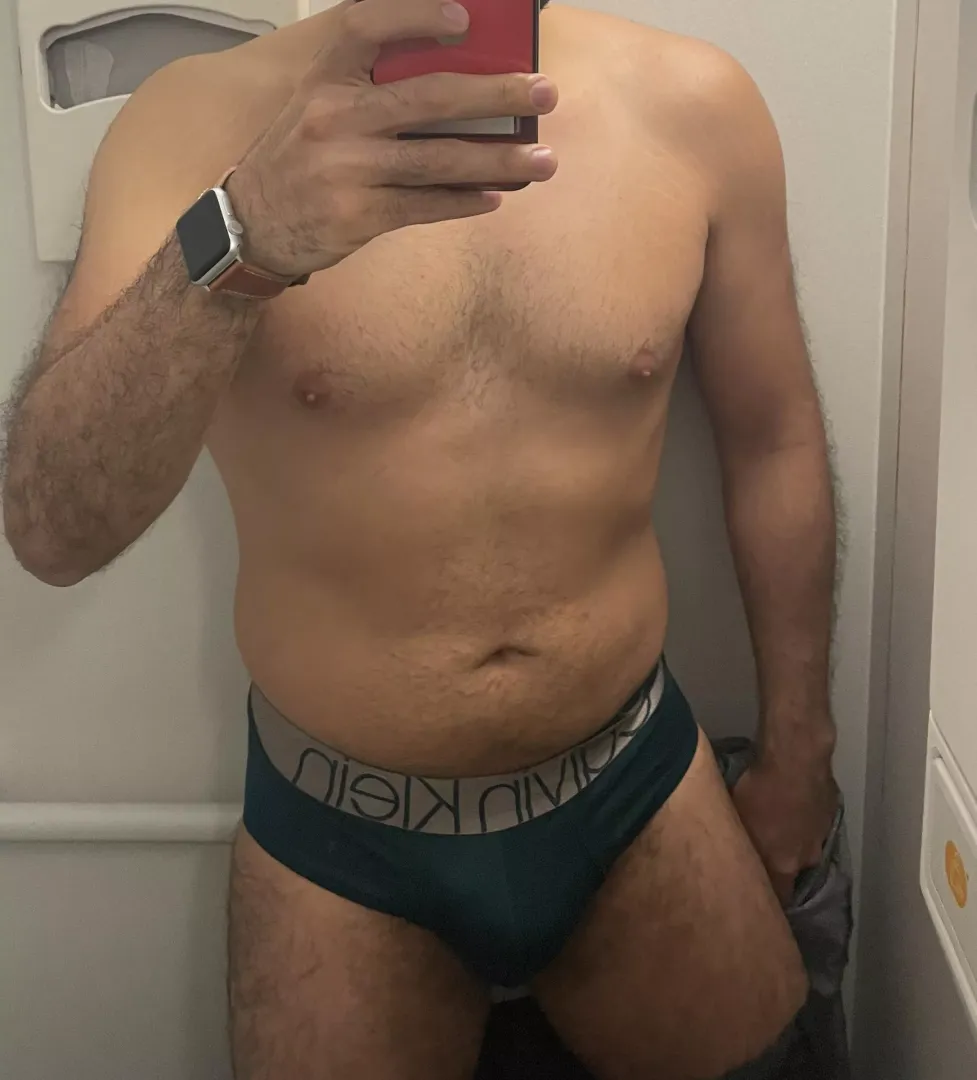 Airplane bathroom