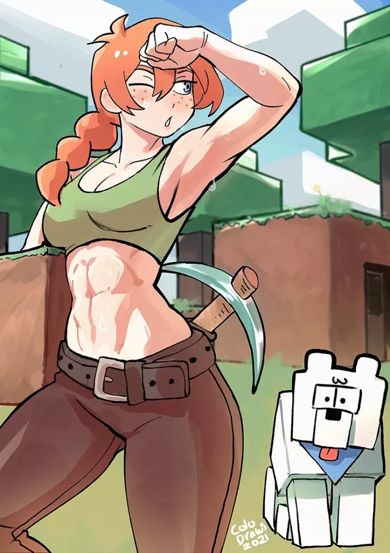 Alex at work (colodraws)