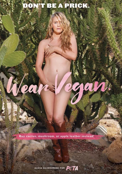 Alicia Silverstone, 46 (new photo for PETA)