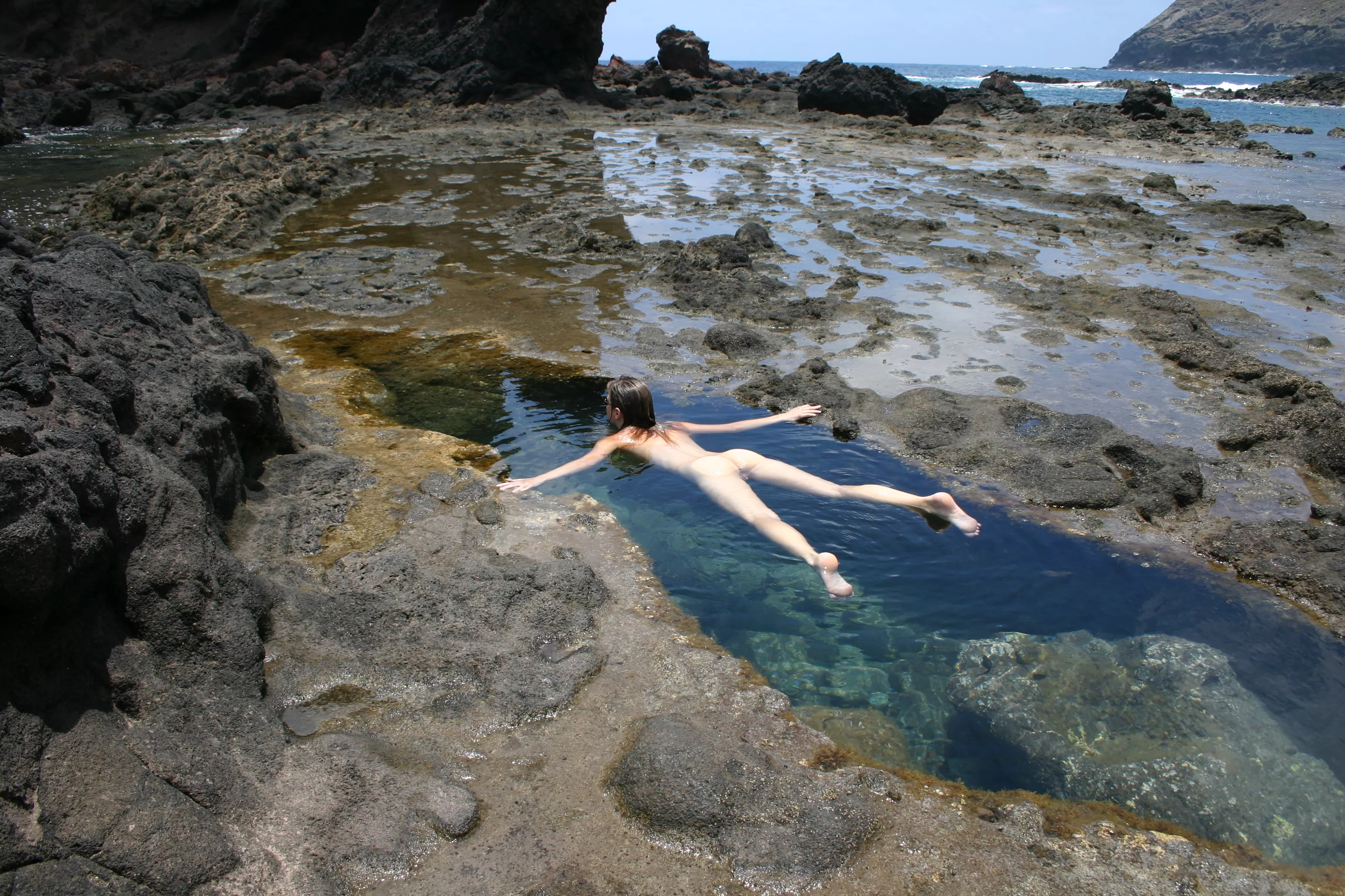All alone here in my private natural pool