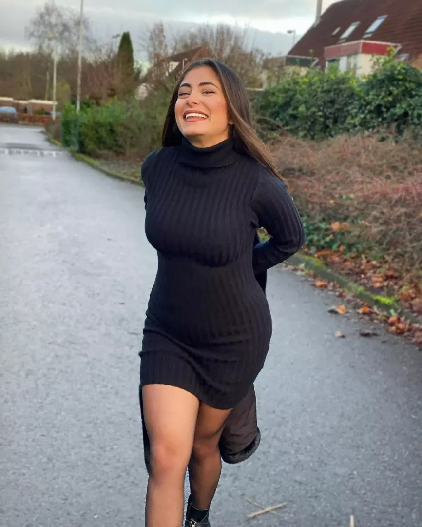 All black dress