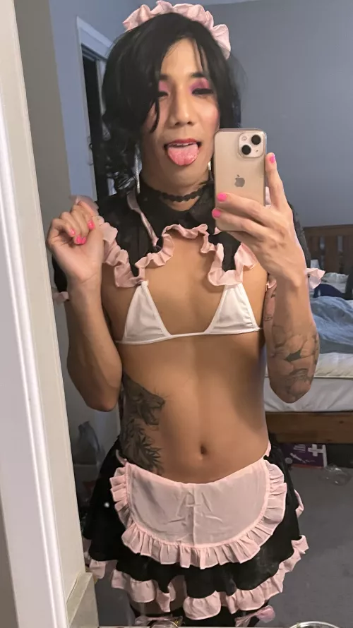 all dolled up to get degraded! 🥰 how do i look daddys?