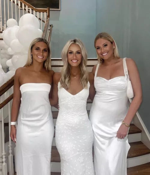All in white
