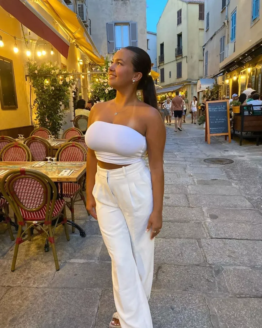 all in white