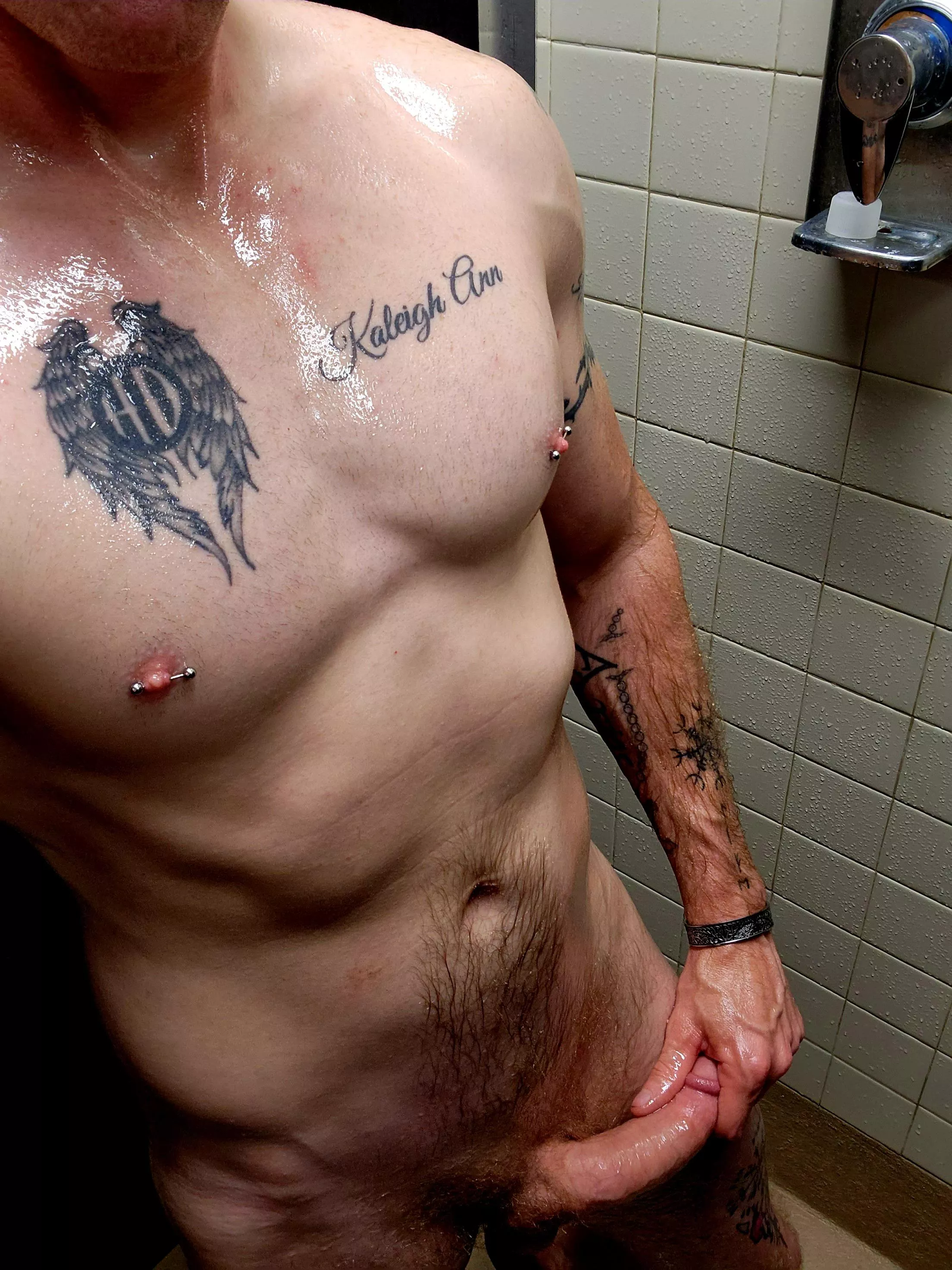 all oiled up so I can give that soft touch you love 😘