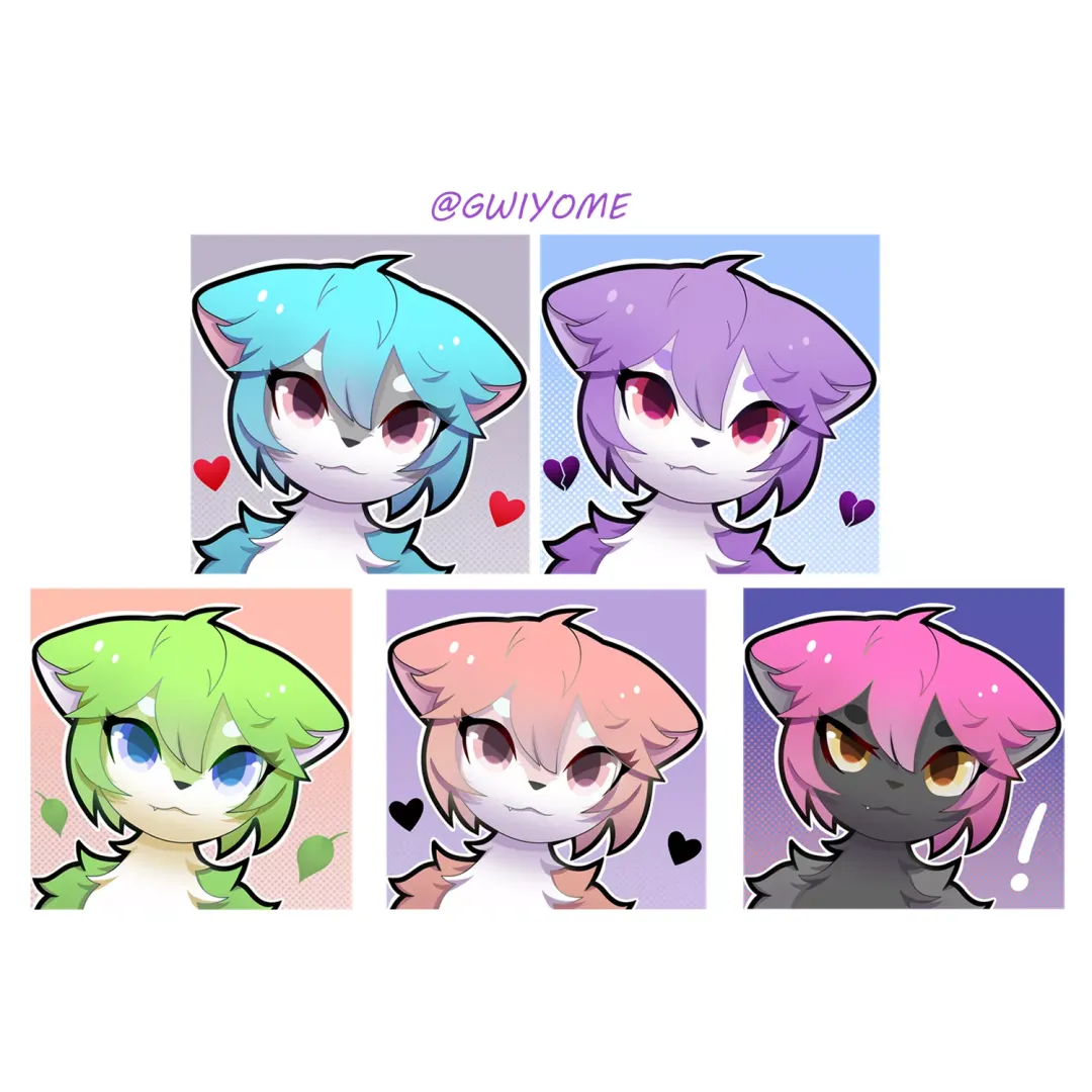 All profile pictures I made to sell, which one do you think is the most beautiful?