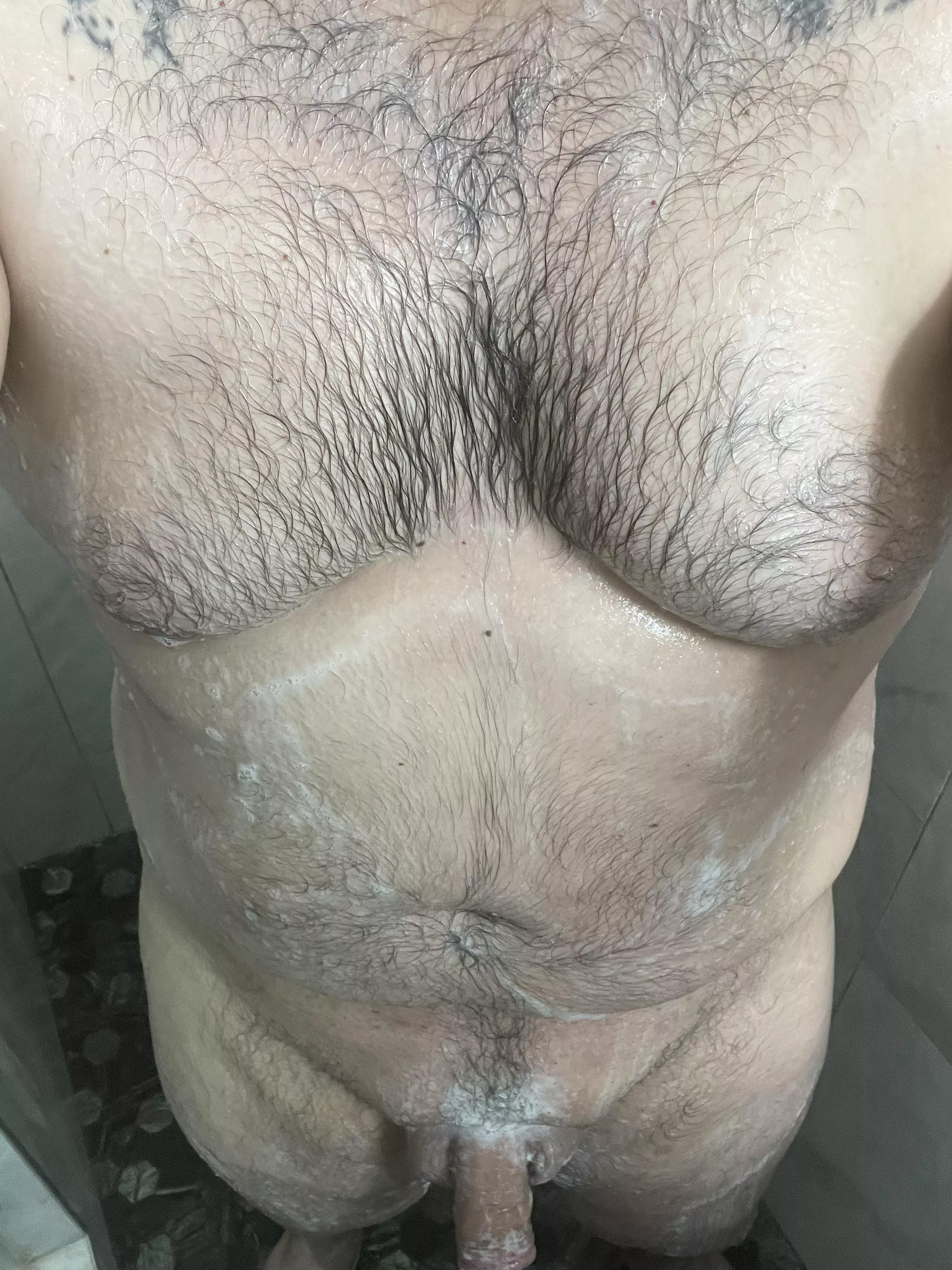 All soapy and no one to clean me off