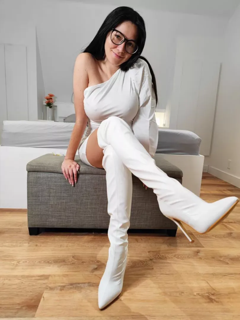 All white over the knees