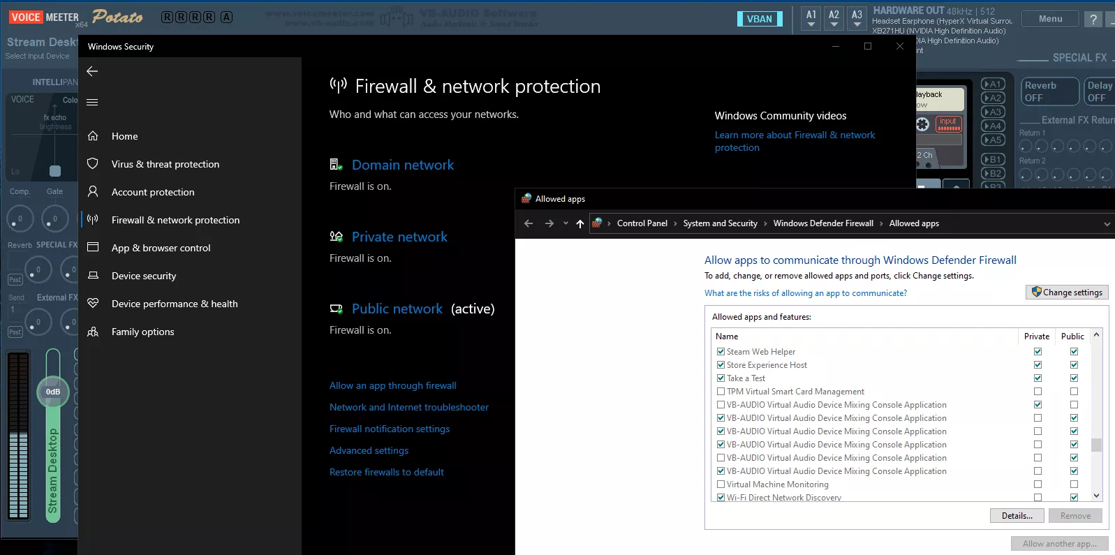 Allow APP thru firewall & Network, make it Public.