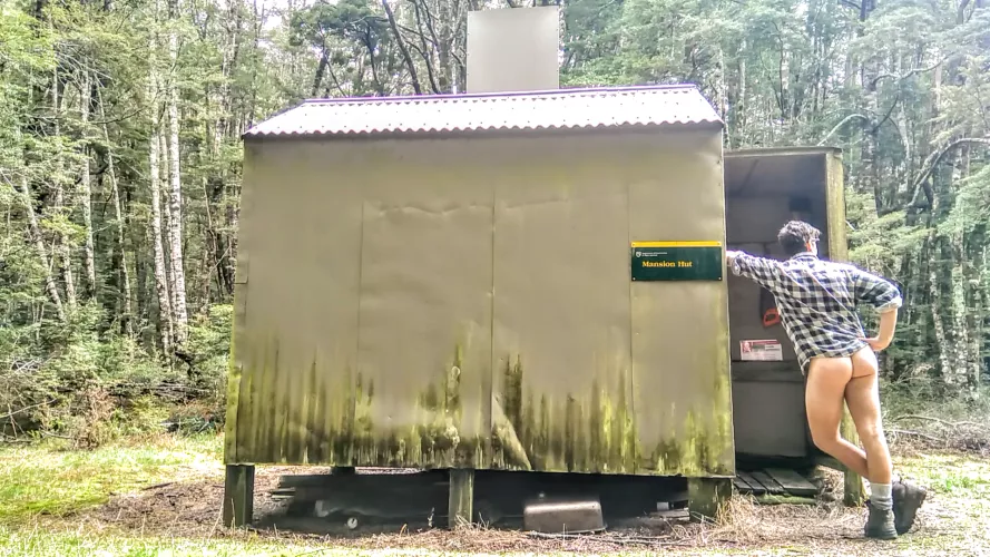 Alone at the hut...