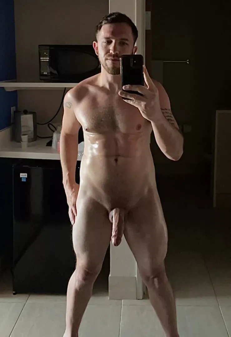 Alone in my hotel on a roadtrip, decided to show off for y’all. How do I look? 