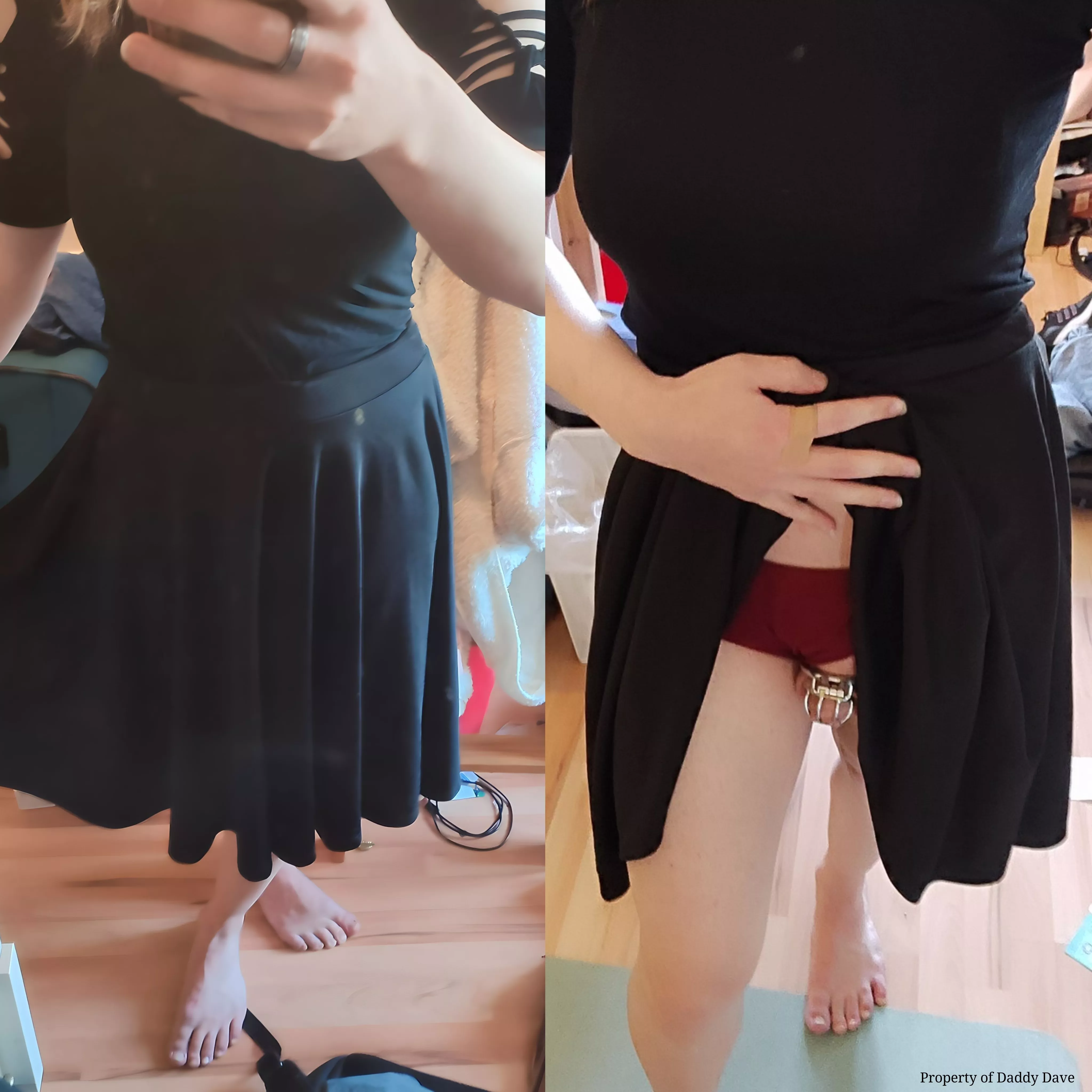 Already putting my new Sissy Frieda on her regular mandatory verifications😏 also going to have her paint those toes like a good sissy she will be 😈