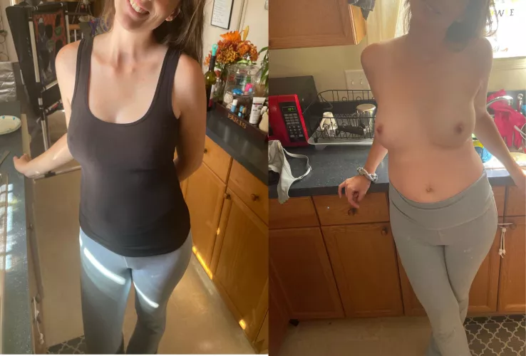 Always do the dishes topless