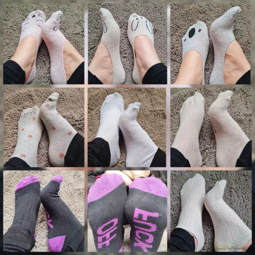 Always plenty to choose from at Lizzies SweatyFootParadise! (Selling)