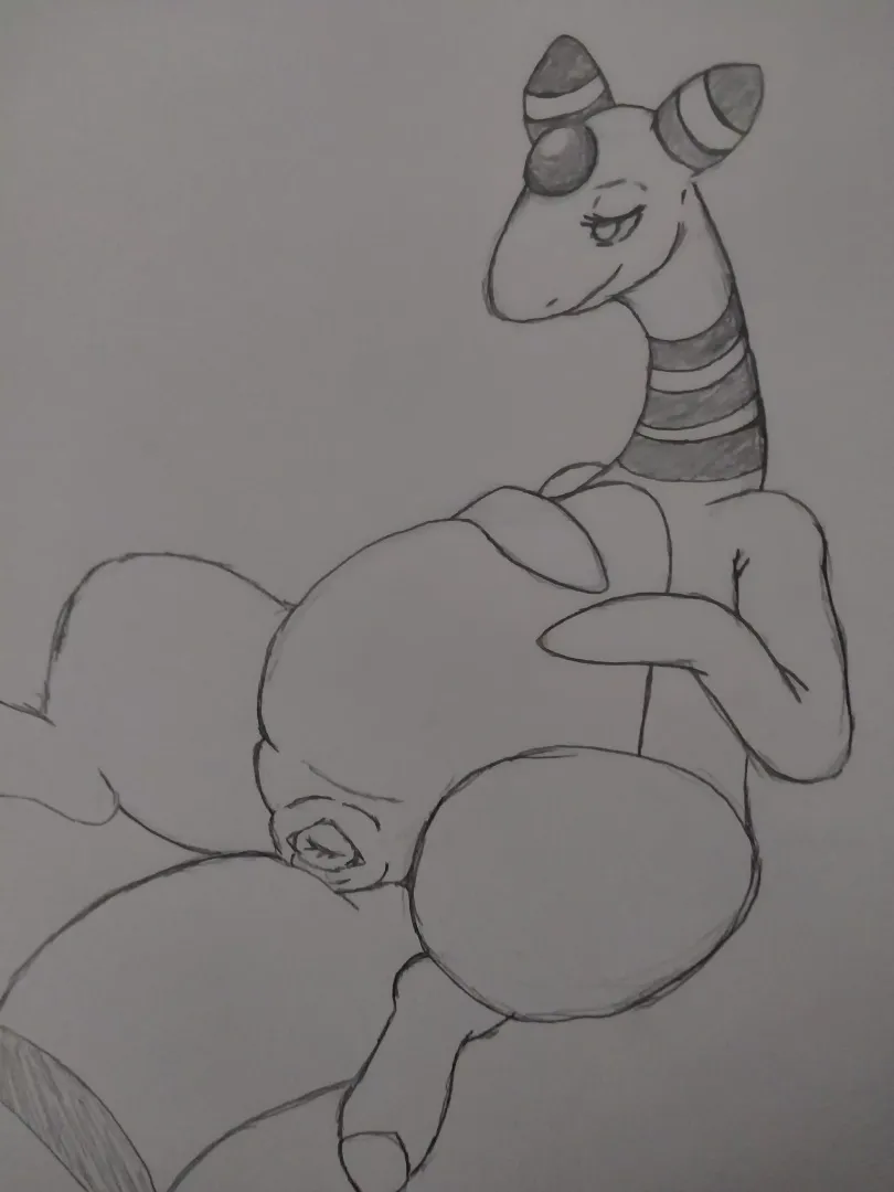 Ampharos Showing some Colaca (My sketch) [F]