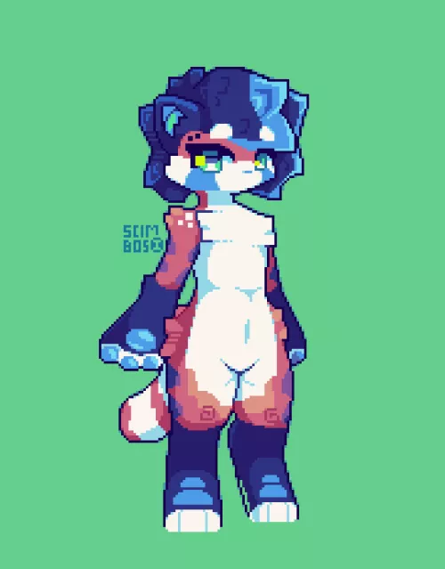 an art of my character (scimbos)