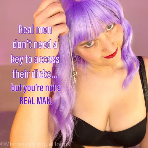 And you never will be! [domme]