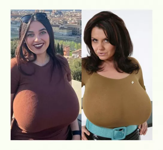 Anneris with bra vs Milena withput bra , in your eyes which one wins ?