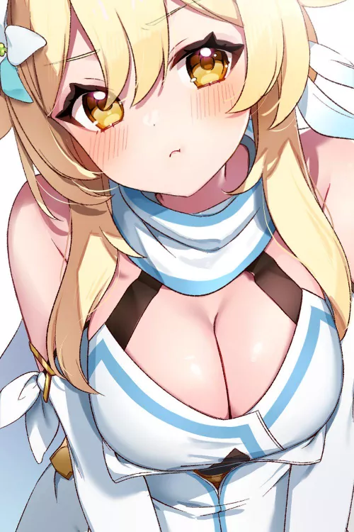 Annoyed by her gacha pulls