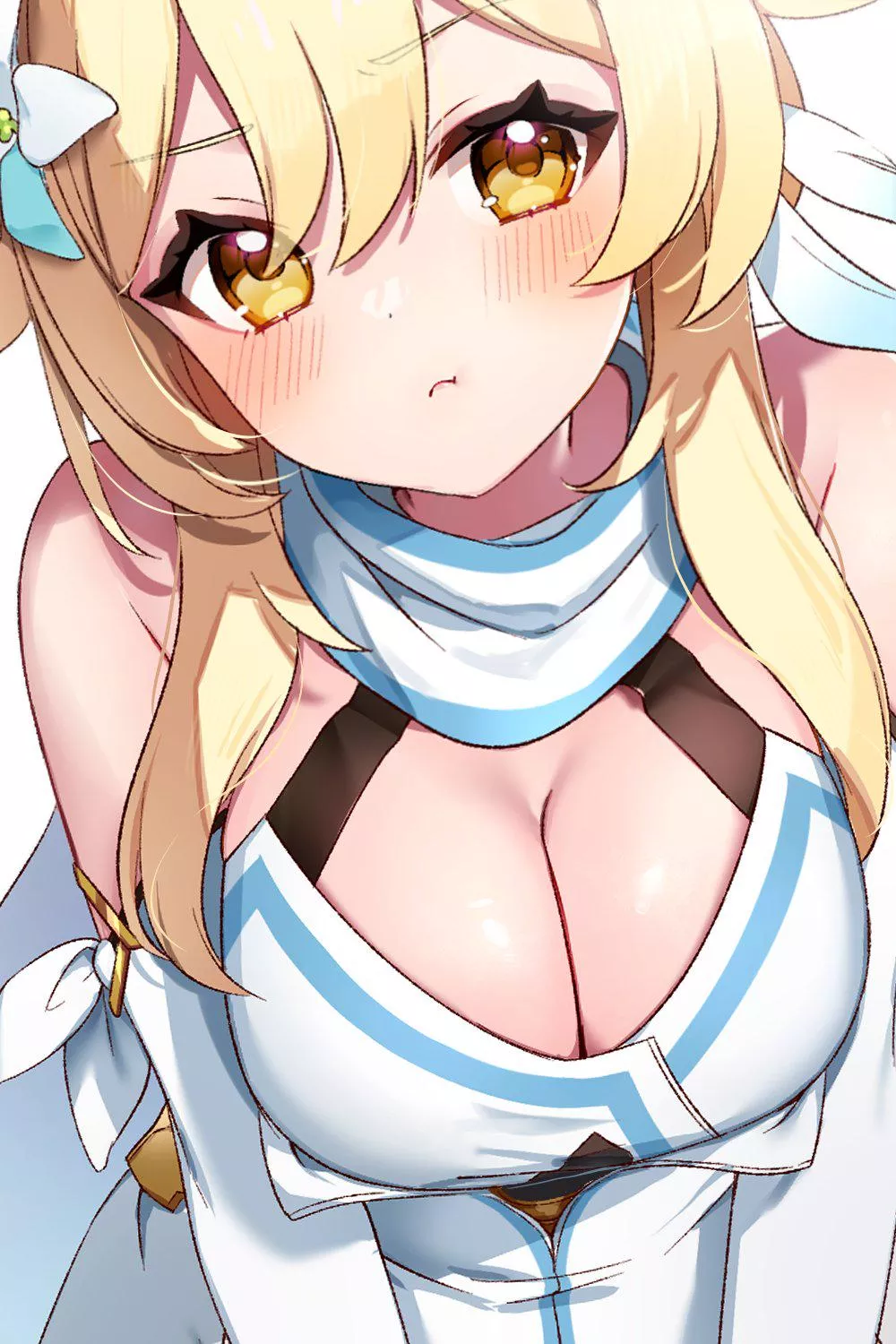 Annoyed by her gacha pulls