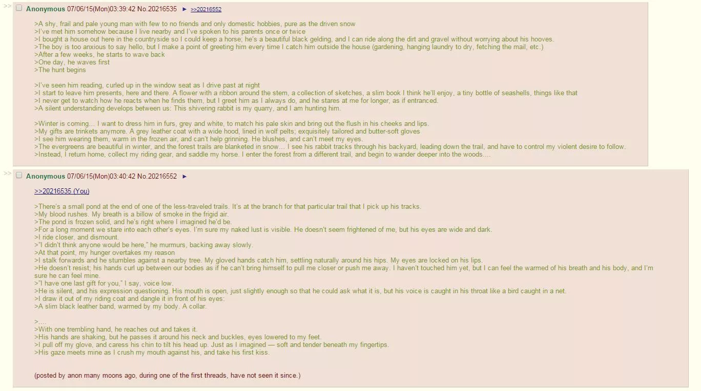 Anon is a huntress