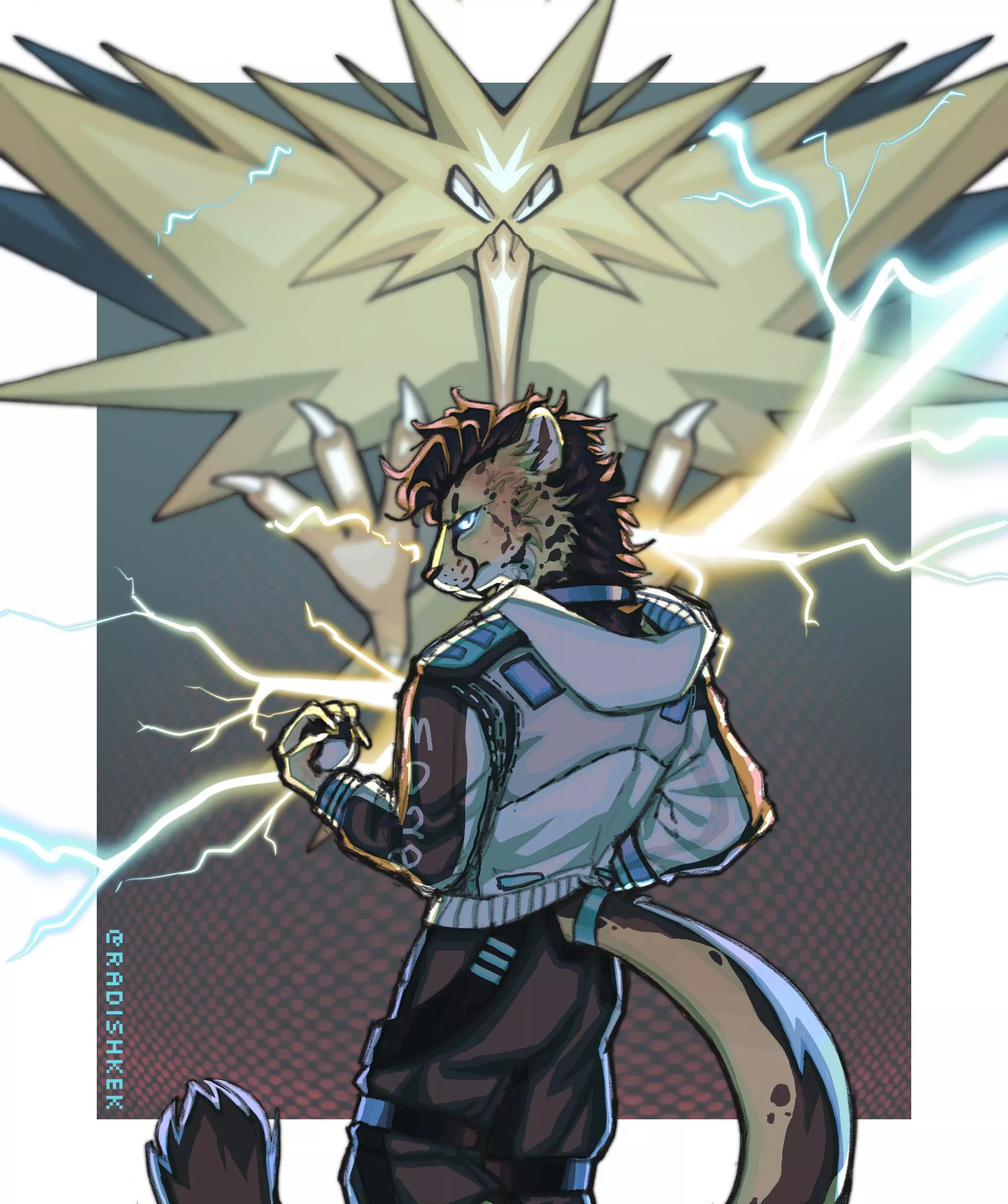 Another piece done! This time with a legendary pokemon ⚡️ Art by me/ @radishkek