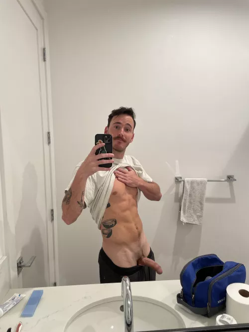 Anyone a fan of tattoos & mustaches?