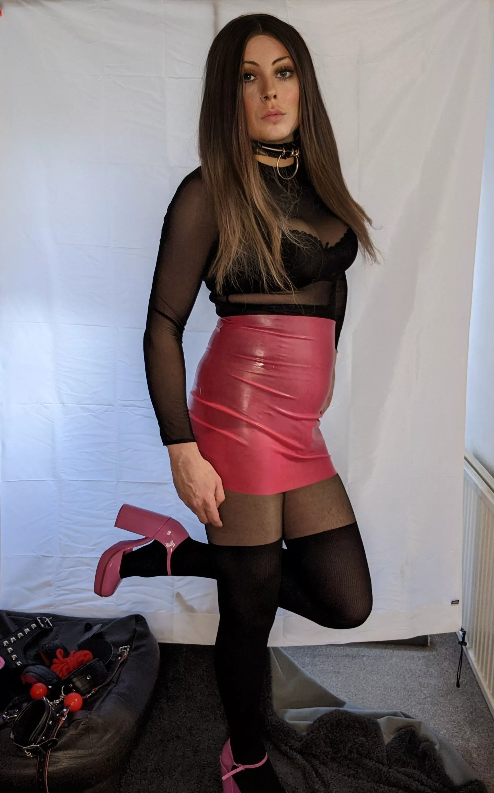 Anyone into tight, pink Latex girls?
