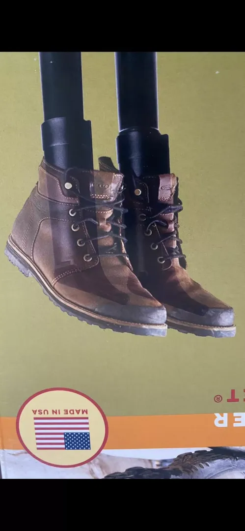 Anyone recognize the brand or model boot this is? On the box of the boot dryer my dad got for Christmas. He’s picky about boots and I think he’s more fond of the boots on the box than the dryer itself.