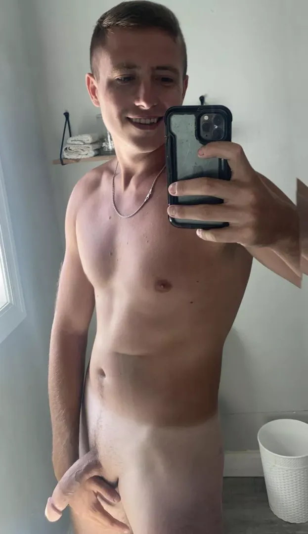 Anyone want to help me get my big cock hard?