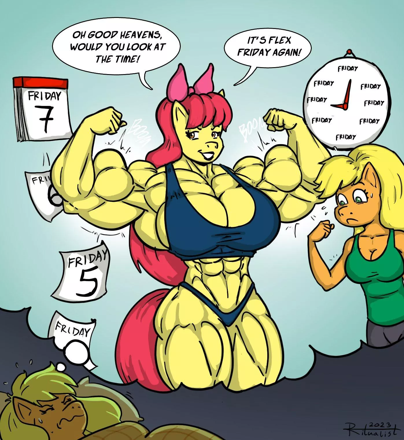 Applejack having nightmares (@Ritualist_Comic) [MLP:FIM]