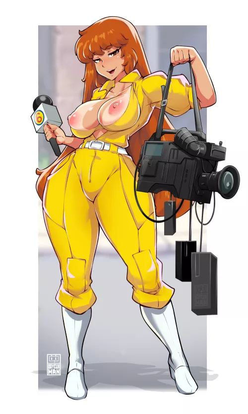 April O'Neil Tits Out (Bayeuxman) [Teenage Mutant Ninja Turtles]