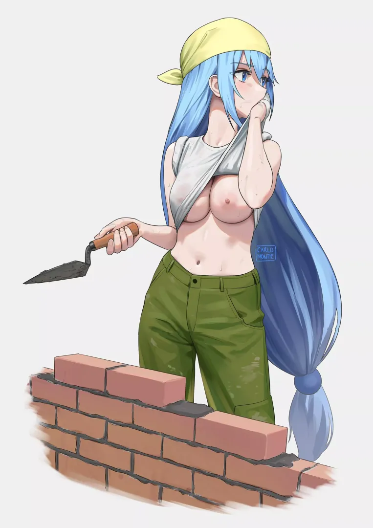 Aqua Working Up A Sweat.