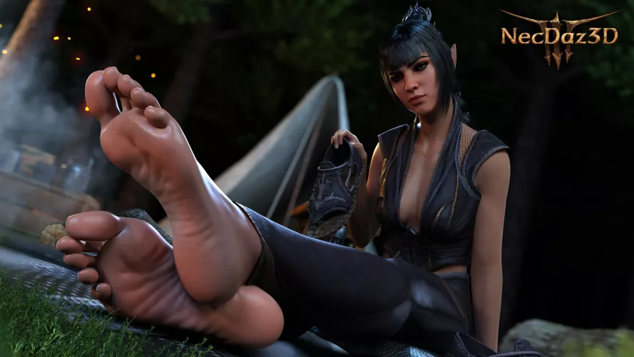 -Are you really want to sniff my feet? Eww... 