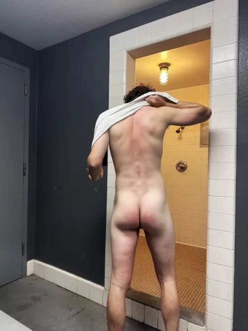 are you watching me dry off after the showers?