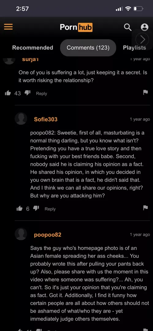 Argument - Swinging is suffering?