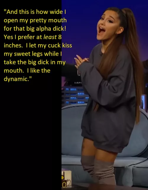 Ari opens wide.