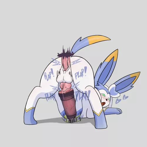 Art I commissioned of my OC fucking themself (reguiguigas)